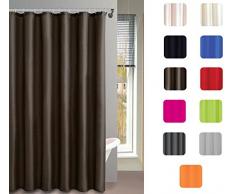 MSV Rideau de Douche uni Brun