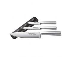 Masterpro Gravity Ensemble de couteaux, Argent,, 3Â piÃ¨ces