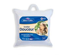 Bleu CÃ¢lin ODDJ Oreiller Douceur Blanc 60 x 60 cm