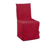 douceur dintérieur housse de chaise nouettes 50x50x50cm essentiel rouge