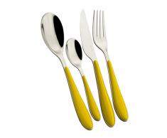 Casa Bugatti GG6U-023F50 GIOIA Jaune Ensemble de couverts, 24 piÃ¨ces