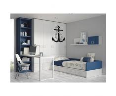 TATOUTEX Stickers Ancre Marine - Jaune, L 42cm x H 50cm