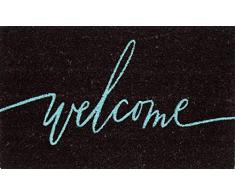 Coco&Coir® Paillasson en fibre de coco | 100 % Fibre de Coco Naturelle avec endos en PVC | Tapis Coco Premium | Paillasson très Absorbant | Tapis dEntrée, Exterieur et Intérieur