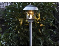 Star 479-60 Lampadaire solaire à DEL, 0.396 W, Gris, 66 x 15 x 15