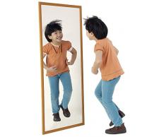 HenBea 996E Miroir Incassable avec Cadre Plastique Argent 120 x 50 x 10 cm