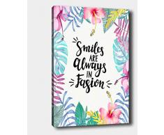 Bonamaison Peinture sur toile, multicolore, 30 x 40 cm - Conçu et fabriqué en Turquie