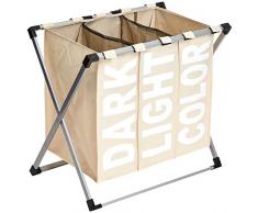 AmazonBasics Panier Ã linge triple Beige