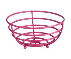 Premier Housewares 0508353 Helix Corbeille à Fruits Métal Revêtu Fuchsia