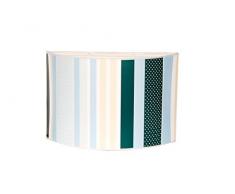 sulion Applique murale avec lignes E27, 60Â W, bleu/blanc, 28Â x 10Â x 19Â cm