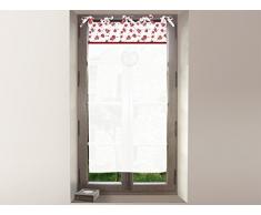 Soleil docre 044676 ELOISE Brise bise brodÃ© Coton Rouge 120 x 60 cm