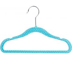 AmazonBasics Lot de 30 cintres en velours pour enfant Bleu Ã pois