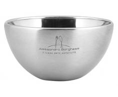 H&H Alessandro Borghese Coupelle Le de SimplicitÃ© Acier Inoxydable Couleur Acier 9 x 9 x 5 cm