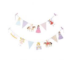 Rico Design Guirlande en Papier, Princesse, Multicolore