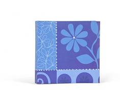 Henzo Album Photo à 200 Flower Festival de Culotte, Autres, Bleu, 25.5 x 19.5 x 5.5 cm