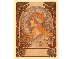 onthewall Art Nouveau Poster Art imprimé par Alphonse Mucha Zodiak