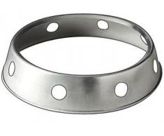 JADE TEMPLE 17065Â de Anneau en Fer pour Wok, Fer, Argent, 28Â x 28Â x 28Â cm