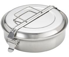 Ibili 720620 Boîte alimentaire avec 2 plats Inox 20 cm