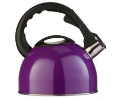 Premier Housewares 0505119 Bouilloire Ã Sifflet en Acier Inoxydable Violet 2,5 L