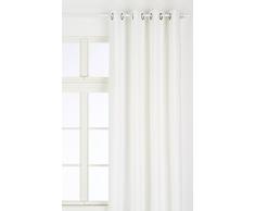 Linder 0531/20/375FR Rideau Aspect Velours Velouret CrÃ¨me Oeillets 145 x 260 cm