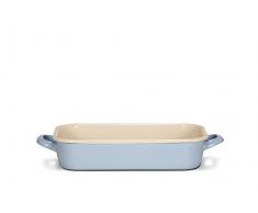 KRÃGER 14132PAB Plat á Four Sylt 32 cm, Ãmail sur lAcier, Bleu Pastel, 41x29x11 cm