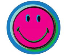 Zak Designs 6187-1800 Set de 4 Dessous de Verre MÃ©lamine Smiley Pop Art DiamÃ¨tre: 10 cm