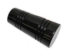 GARDINIA Embouts pour tringle Ã rideau, 2 embouts Apollo, SÃ©rie Chicago, MÃ©tal, Noir, DiamÃ¨tre: 20 mm