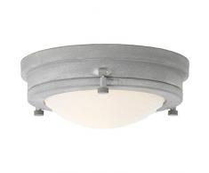 Brilliant Blizzard Plafonnier fonctionnel en mÃ©tal Gris bÃ©ton 30 W