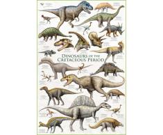 Empire Poster de Dinosaures du Crétacé + Accessoires Multicolore