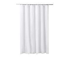 Frandis 195060 Rideau de Douche avec 12 Oeillets PEVA/MÃ©tal Blanc 180 x 200 cm
