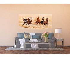 AG Design FTG 0948Â Chevaux Papier Papier Peint Photo, Multicolore, 202Â x 90Â cm