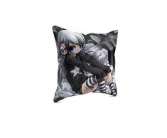 Picanova Coussin dÃ©coratif, Satin, Multicolore, 40 x 40 cm