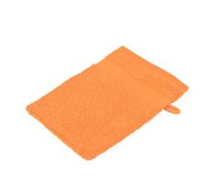 Gözze, lot de 4 gants de toilette oranges, 17x24 cm , 100% coton, excellente qualité 550 g/m², moelleux et utra doux Standard 100