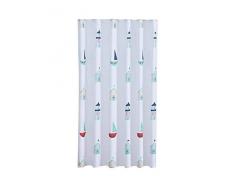 Rideau de Douche AQUALONA, Polyester, Cabanons de Plage, 180cm x 180cm