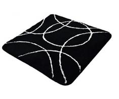 Kleine Wolke 4079926135 Ramona Tapis de bain Polyacrylique Noir 60 x 60 x 2 cm