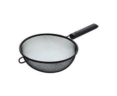 Kitchen Craft KCSIFNS Passoire, Acier Inoxydable, Noir, 9 x 12 x 16 cm