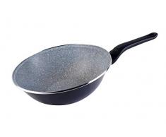 Megafesa Dolomiti - Wok, diamÃ¨tre 28 cm, Gris Marengo