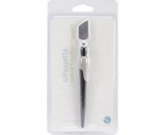 Silhouette- TOOL-03-3T - Spatule , couleur argent avec poignée gris clair et blanc