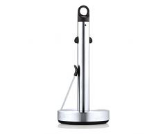 blomus 63651 Dérouleur de Cuisine Loop, Acier Inoxydable, Argent/Noir, 15 x 15 x 34 cm