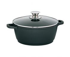 kela 11552 Marmite Kerros 24cm en Fonte daluminium, Cast, Noir, 24 cm