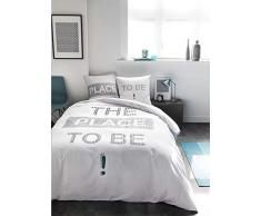 TODAY Housse de Couette et Taies doreiller, Blanc, 220 x 240 cm