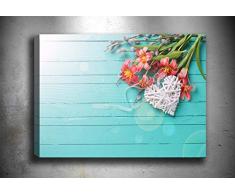 Bonamaison Peinture sur toile, multicolore, 50 x 70 cm - ConÃ§u et fabriquÃ© en Turquie