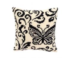 Kit coussin au point de croix Papillon de nuit