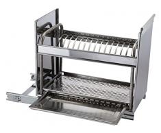 ELLETIPI Bridge li610/41 Ãgouttoir à Vaisselle Amovible pour Base, Inoxydable, Acier