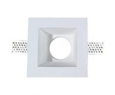 V-Tac Spot encastrable encastrable encastrable carré en plâtre GU10 120 x 120 mm