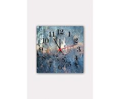 Bonamaison Horloge Murale en MDF, Multicolore, 30 x 30 cm