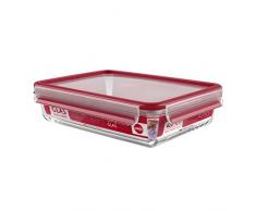 Emsa 513921 Clip&Close Verre Boîte Alimentaire Rectangulaire Transparent 2 L