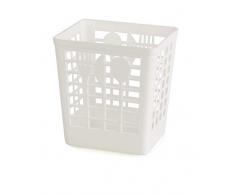 Kimmel RÃ©cipient Ã Couverts en Plastique Blanc Moyen