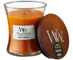 Woodwick 92398 Bougie La RÃ©colte des Pommes, Ovale, Verre, Orange, 9,8 x 9,5 x 11,6 cm