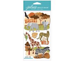 Jolees Boutique Dimensional Stickers, Safari