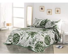 VIALMAN Couvre-lit mi-Saison, Vert, lit de 90 cm : 180 x 270 cm, 2